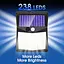 Вуличні сонячні світильники, 238 світлодіодних сонячних охоронних світильників та 3 режими датчика руху, ширококутні світильники - мініатюра 2
