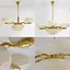 Светодиодная люстра Пион 5020 (Золотая) на 3+1 плафон - миниатюра 4