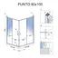 Душевая кабина Rea Punto 80x100 gold раздвижная REA-K6442, Универсальная, прозрачная, золотая - миниатюра 6