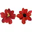 Брошка Червона квітка - мініатюра 2