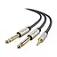 Аудіокабель UGREEN AV126 3.5mm TRS to Dual 6.35mm TS Audio Cable 2m (Gray)(UGR-10615) - мініатюра 2