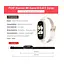 Шкіряний ремінець MiJobs  \для фітнес-браслета Xiaomi Mi Band 3 и 4 Type A білий, тримач - золотистий - мініатюра 2