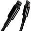 Кабель Baseus Tungsten Gold USB-C to Lightning 2m Black (CATLWJ-A01) [82115] - мініатюра 3