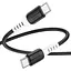 Кабель Hoco X82 Type-C to Type-C 60W силиконовый зарядный кабель для передачи данных Черный - миниатюра 1