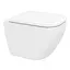 Унитаз подвесной Imprese Valtice Rimless 51x36x40 см, сиденье Slim slow-closing white i1105, Белый - миниатюра 1