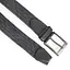 Ремень-резинка мужской JK-35003 (110 см) темно-серый плетеный - миниатюра 2