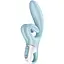 Вибратор-кролик Satisfyer Touch Me Голубой с двойным отростком - миниатюра 1