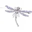 Серебряная брошь Vegas Стрекоза с фианитами и эмалью. 70001Р Розовый - миниатюра 1