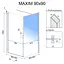 Душова кабіна Rea Maxim 90x90 L REA-K0263, Хром, Ліва, прозорий - мініатюра 7