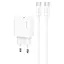 МЗП Usams US-OYXLTZ01 CC226 PD20W (1USB-C) + кабель Type-C to Type-C White - миниатюра 1