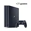 Консоль Sony PlayStation 4 PRO 1TB Black ПО12 обслуженая + Геймпад беспроводной DualShock 4 + 25 игр + гарантия б/у - миниатюра 1