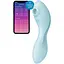 Вакуумний смарт-стимулятор із вібрацією Satisfyer Curvy Trinity 5+ Блакитний - мініатюра 3