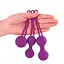 Комплект силіконових вагінальних кульок 3 шт. Фіолетовий - мініатюра 2