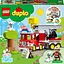 Уцінка. Конструктор LEGO DUPLO Пожежна машина, 21 деталей (10969) - мініатюра 9