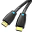 Кабель Vention HDMI M - M 8.0 м V2.0 Engineering 4K 60Гц 18Gbps HD 7.1 PVC Black - мініатюра 3