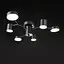 Люстра стельова Brille в спальню LED 42W WW+NW+CW BK (BR-01 634C/6) - мініатюра 2