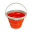 Ведро силиконовое Tramp складное 10 L Оранжевый (TRA-TRC-091-ORANGE) - миниатюра 2