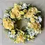 Цветочный декоративный венок на двери Hvoya Летнее желтое утро 50 см - миниатюра 1