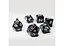 Набір кубиків Opaque 7 Dice Set - Black (w-white) , 7 шт. (g7dopaq04) - мініатюра 2