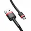 Кабель Baseus Cafule microUSB USB 2.4 A 1m CAMKLF-B91 черно красный - миниатюра 6