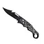 Туристический складной нож 2052Е Черный 16 см - миниатюра 1