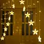 Гирлянда Chomik Штора звезды 136LED теплый белый 3м (LED0030) - миниатюра 3