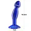 Анальная пробка Flawless Clear Anal Plug 6.5'' 16.5 см (синий) - миниатюра 5
