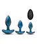 Набір анальних пробок Matrix Cosmos Plug Kit Anal Adventures 3 шт. (синій) - мініатюра 2