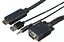 Кабель VGA+audio-HDMI 1 м VegaCable CABVGAMJHDMI1 - миниатюра 1