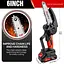 Бездротова бензопила Huini Mini Cordless 6 дюймів з великою літій-іонною батареєю, потужна електрична бензопила з 2 ланцюгами - мініатюра 4