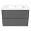 Тумба з умивальником Volle Teo 80 см Сірий 15-88-81G - мініатюра 2