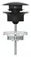 Донний клапан Grohe Click-Clack 29510KF0, Чорний матовий - мініатюра 2