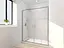 Дверь в нишу Mixxus Premium Diverse SD01-160x185-TR хром прозрачное стекло 5 мм MI6875, универсальная, прозрачная, хром - миниатюра 5