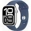 Смарт-годинник Apple Watch Series 10 GPS 46mm Silver Alu. Case w. Denim Sport Band - M/L (MWWM3) - мініатюра 1