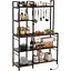 Стеллаж Costway Kamel 5-ярусный с 2 розетками в стиле Loft - миниатюра 1