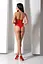 Бодистокинг Passion BS094 red - миниатюра 9