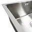 Кухонна мийка нержавійка СМ 54x44 Platinum Handmade (монтаж під стільницю), Нержавіюча сталь - мініатюра 8