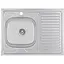Кухонная мойка Brinex 6080-L 0.6 мм, накладная BRIN6080LSAT06 - миниатюра 1