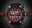 Чоловічий наручний годинник Skmei Disel 1283 (Чорний з червоним) - мініатюра 5