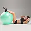 Мяч для фитнеса (фитбол) Cornix 75 см Anti-Burst Mint XR-0366 - миниатюра 5