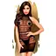 Міні-сукня сітка з горлом Penthouse Epic Night Black S/M/L - мініатюра 2