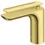 Смеситель для умывальника Kohlman Experience brushed gold низкий QB100EGDB Золотой - миниатюра 1