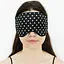 Маска для сну шовкова Чумацький Шлях з нековзкою резинкою в Подарунковій упаковці Чорний/Білий горошок (1137-02) - мініатюра 8