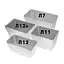 Комплект із 4 алюмінієвих форм для випікання хліба Л7 Л12 Л12а Л11, Полімет 83105 - мініатюра 2