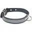 Нашийник для собак Zoo-hunt шкіряний зі світловідбивачем чорний ОО 3,0/40-50 см - мініатюра 1