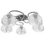 Люстра потолочная Brille в спальню E27 60W CH (LK-591C/5) - миниатюра 1