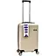 Валіза Маленька (S) Полікарбонат На 4-х подвійних колесах 50л POLO ПК017-S Молочний - мініатюра 1