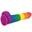Фалоімітатор LoveToy 9'' Prider 22.5 см райдужний - мініатюра 6