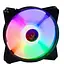 Вентилятор 120 мм GTL Multicolor F1 черный 120x120x25 мм LED подсветка 1100 об/мин 32.6 дБ Molex (GTL-120LMCF1) - миниатюра 1
