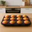Форма для выпечки кексов с бумажными формами 12шт/л 35.5*26.8*3см - миниатюра 2